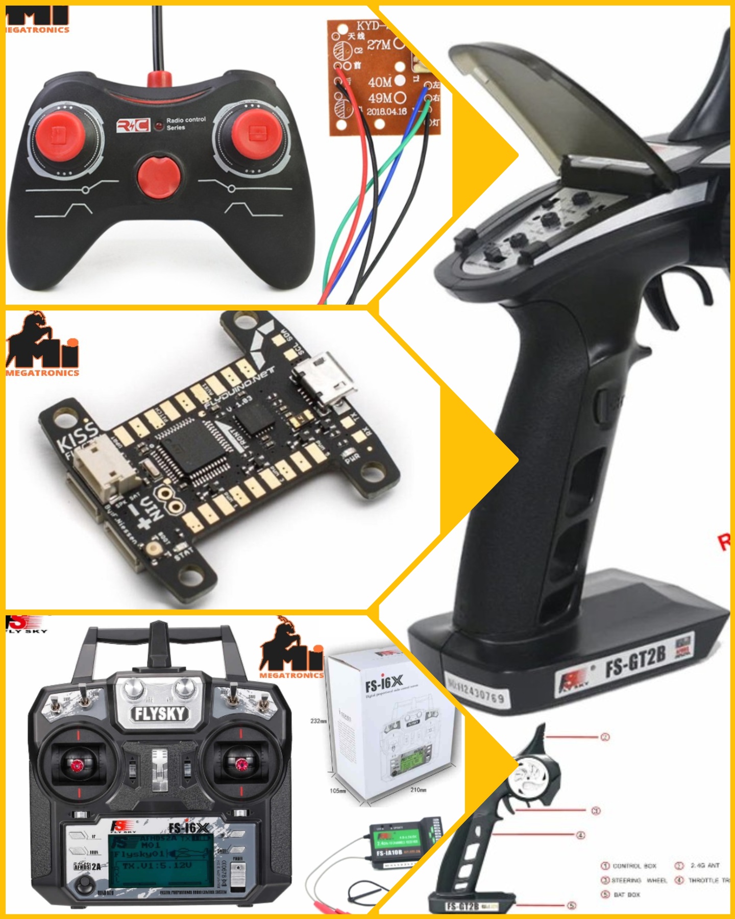 Wireless Remote Tx Rx, Flight controller